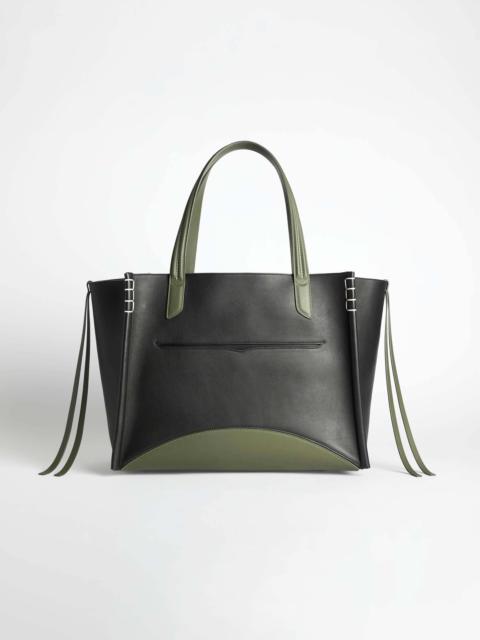 LOAFER CABAS IN BLACK & KHAKI