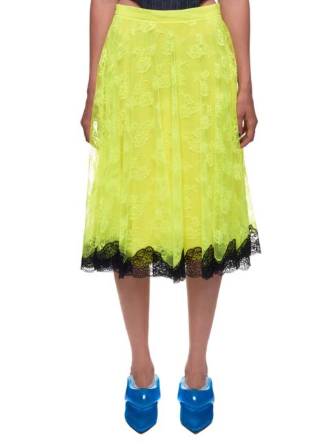 Chantilly Lace Neon Midi Skirt