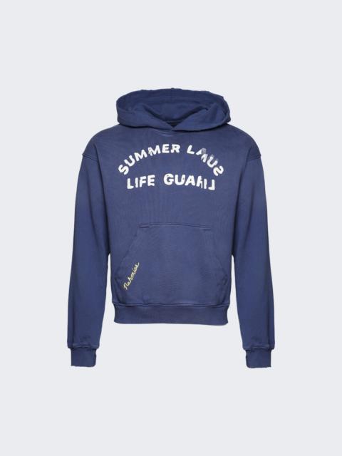 Life Guard Hoodie Worn Navy Fleece