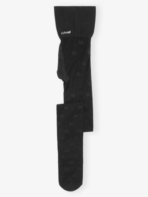 BLACK BUTTERFLY LACE TIGHTS