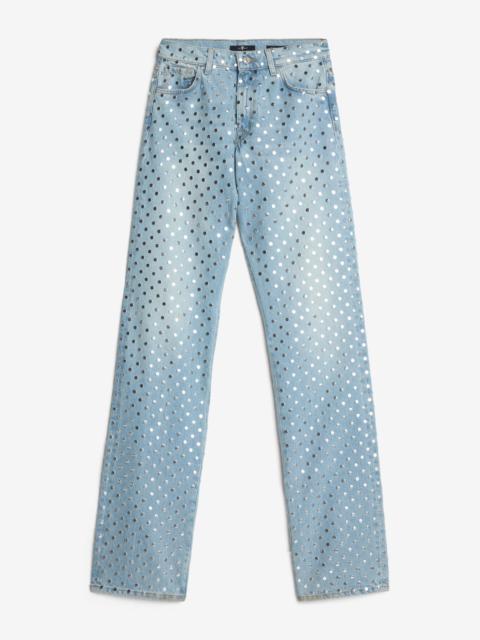 Studded Straight Trouser in Bleach