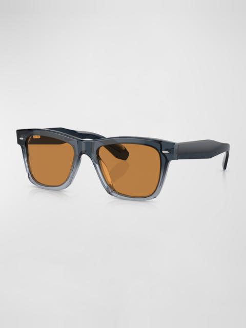 Men's N.04 Sun Acetate Rectangle Sunglasses