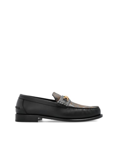 Medusa-head leather loafers