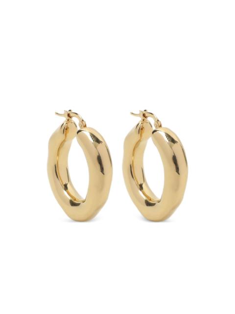 brass hoop earrings