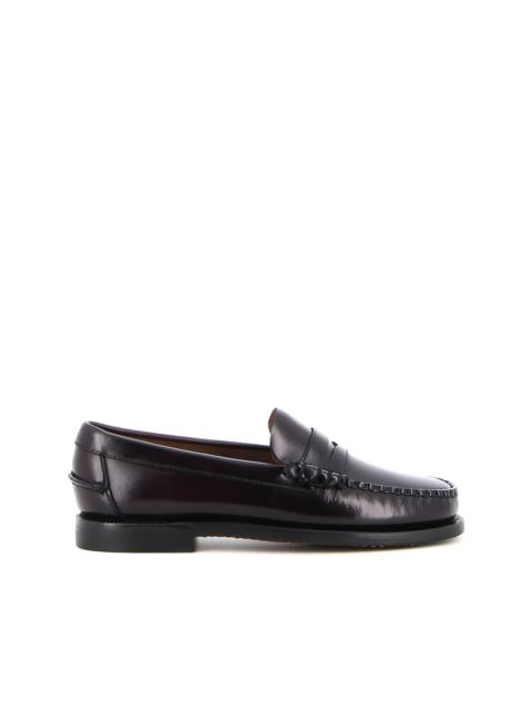 leather penny loafers