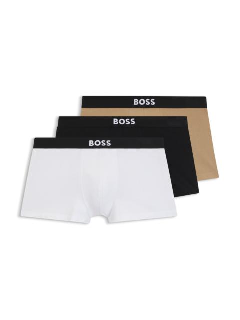 THREE-PACK OF STRETCH TRUNKS IN COTTON