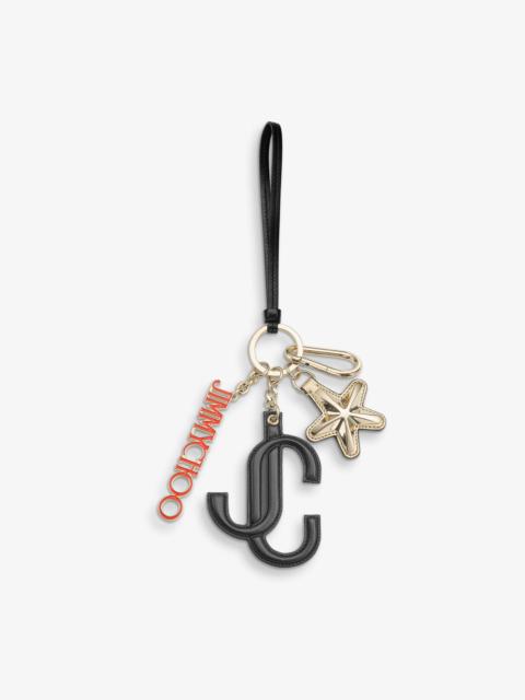 JC Multi Charm
Black & Orange Calf Leather Star Logo Bag Charm