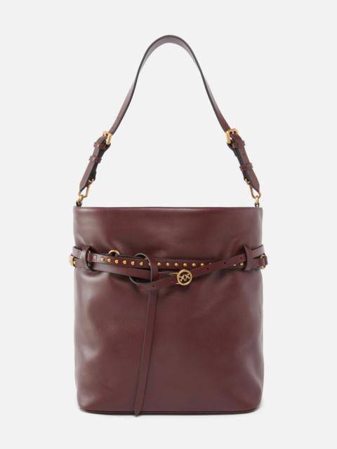 BUCKET BELT BAG MEDIUM SHOULDER BAG IN LEATHER