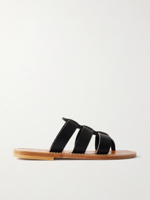 Dolon Cutout Leather Slides