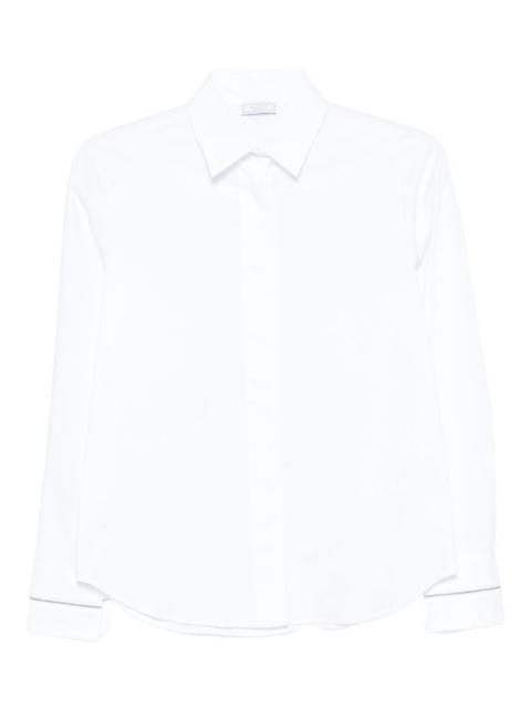 long-sleeve buttoned shirt