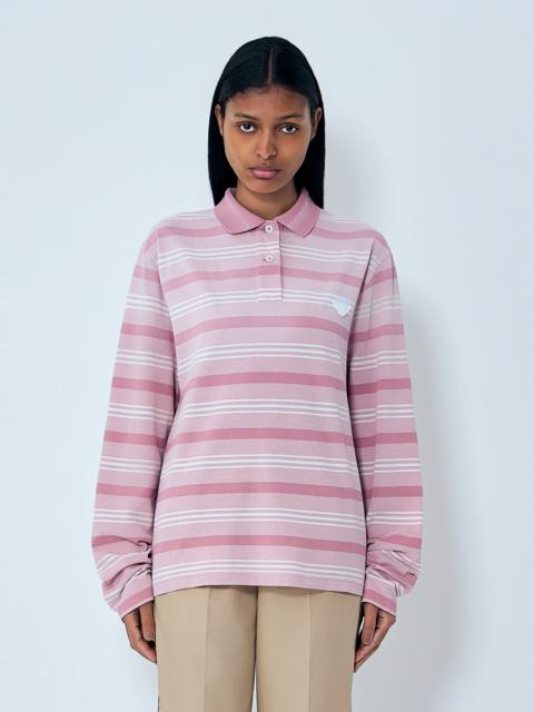 Striped Piqué Polo Shirt