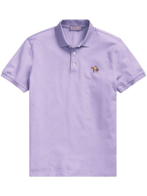 slim-cut piqué polo shirt