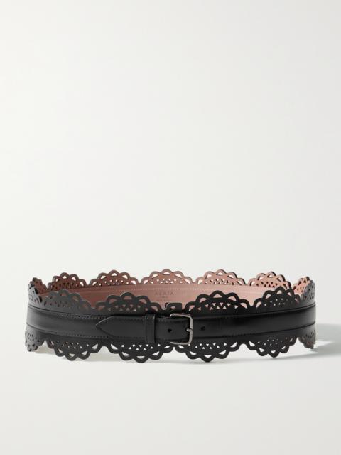 Laser-cut Leather Belt