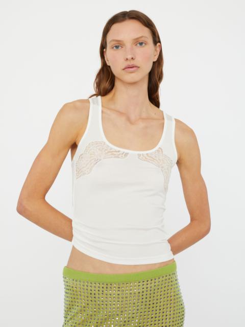 Encased Lace Rib Tank