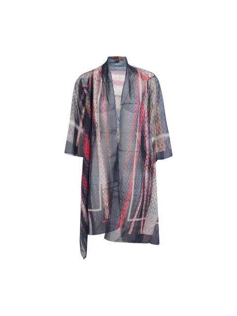 multicoloured pattern scarf