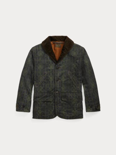 Check-Print Oilcloth Jacket