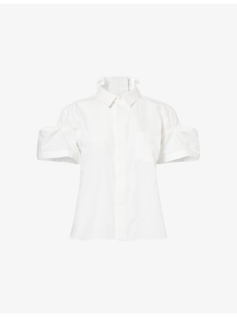Short-Sleeve Cotton Poplin Shirt