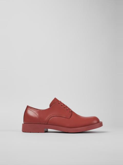 Red Leather Blucher