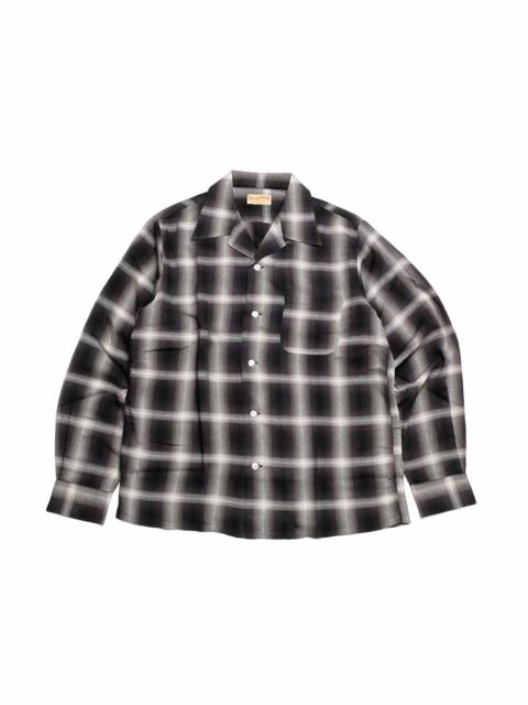 RAYON OMBRE PLAID OPEN SHIRT - SC29120