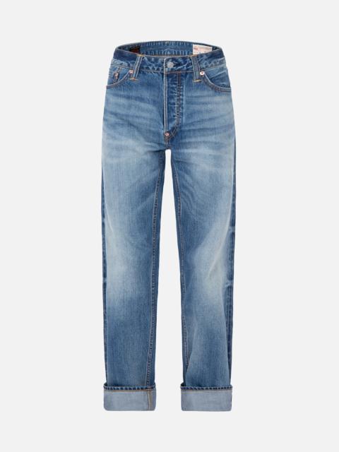 DAICOCK PRINT BAGGY-FIT JEANS #2000