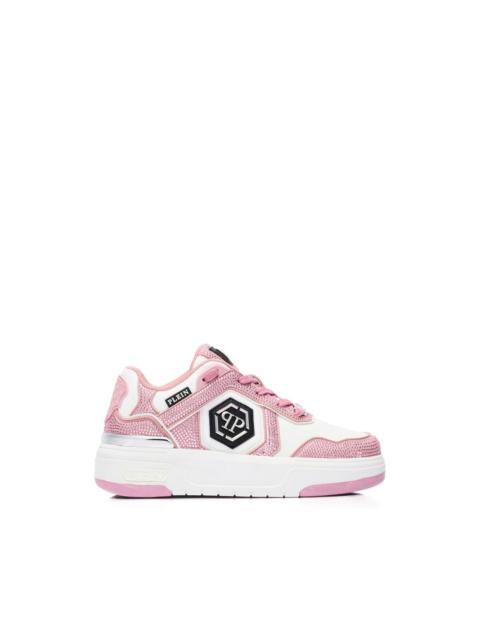 SK8R rhinestones low-top sneakers