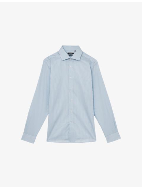Remote Bengal Regular-Fit Striped Cotton Shirt
