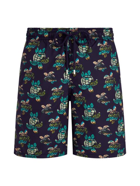 Men Long Swim Trunks Landscapes Turtles