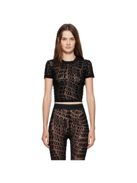 Black Tulle Flock Liquify T-shirt