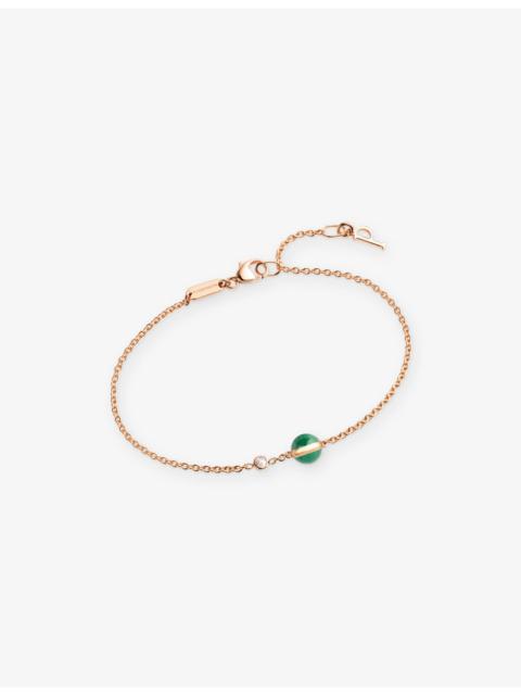 Possession 18ct Rose-Gold, Malachite And 0.04ct Diamond Bracelet
