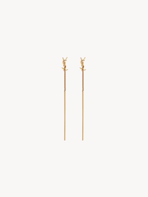CASSANDRE THREADER EARRINGS IN METAL