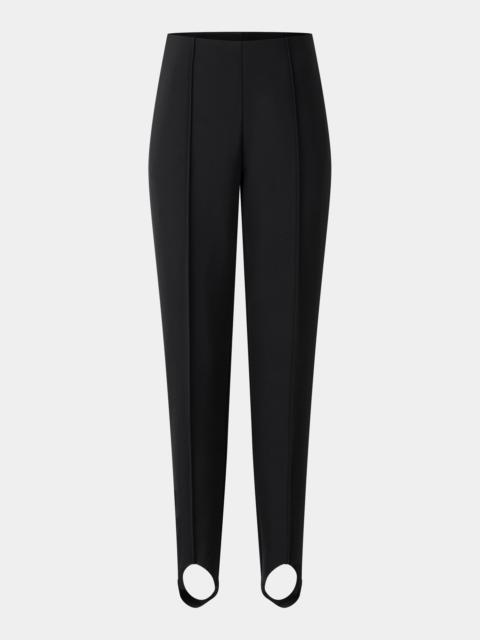 Elaine softshell stirrup pants in Black