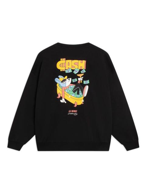 Li-Ning x Pablo Ientile Graphic Pullover 'Black' AWDT163-3