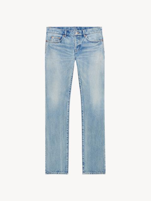 LOW-RISE JEANS IN BLUE BEAT DENIM