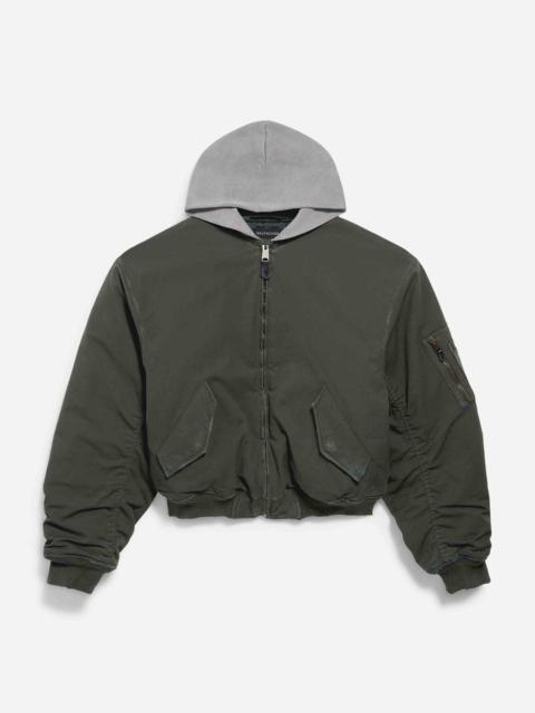BOMBER JACKET WITH HOOD