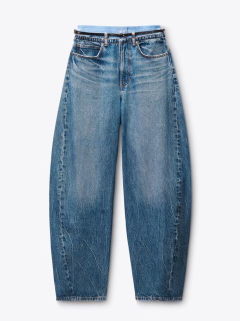 Belt and Boxer Blow Up Jean