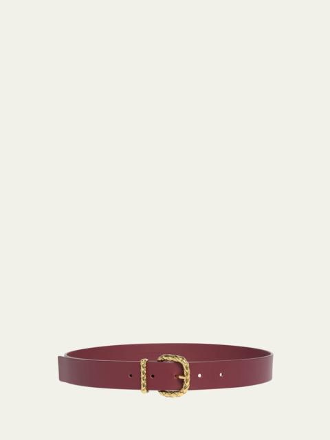 Coaxial Leather Belt