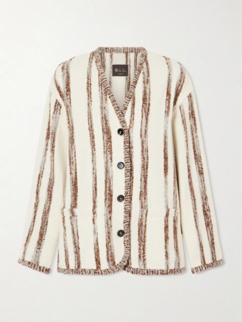 Wave Guava Striped Bouclé Jacket