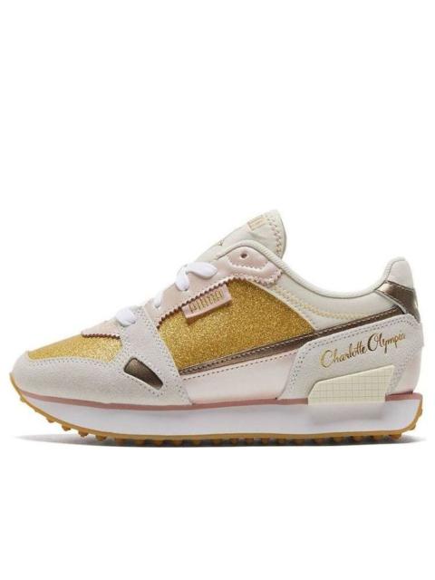 (WMNS) PUMA Charlotte Olympia x Mile Rider 'Gold Glitter' 374340-01