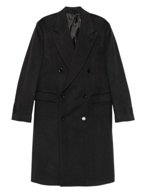 double-breasted cashmere coat