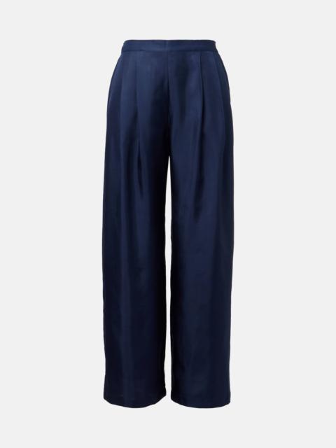 Isola silk wide-leg pants