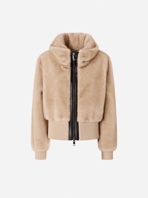 FAUX FUR BOMBER JACKET