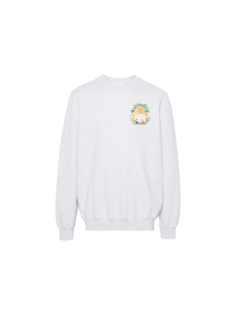 Casablanca Triomphe D'orange Sweatshirt Gray