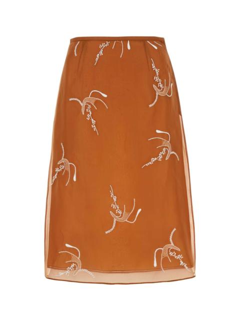 Copper Organza Skirt