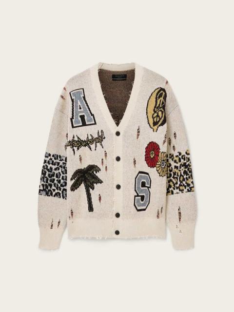 FOXX JACQUARD OVERSIZED CARDIGAN