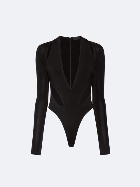 Jersey Cut Out V Neck Bodysuit
