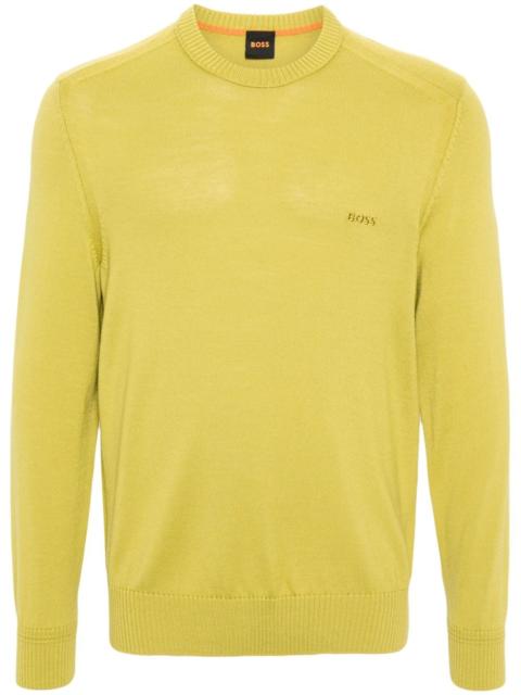 logo-embroidered sweater