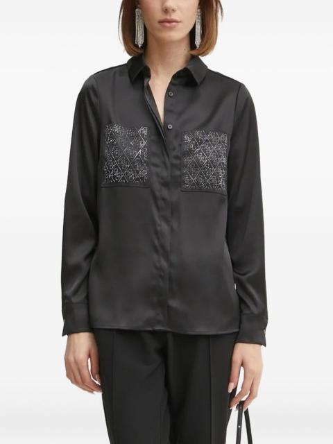 embellished-pocket shirt