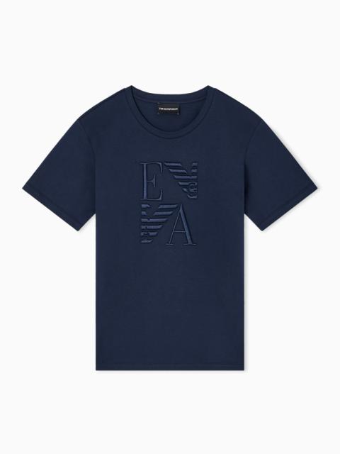 ASV WINTER URBANISM CAPSULE COLLECTION ORGANIC-JERSEY T-SHIRT WITH LOGO EMBROIDERY