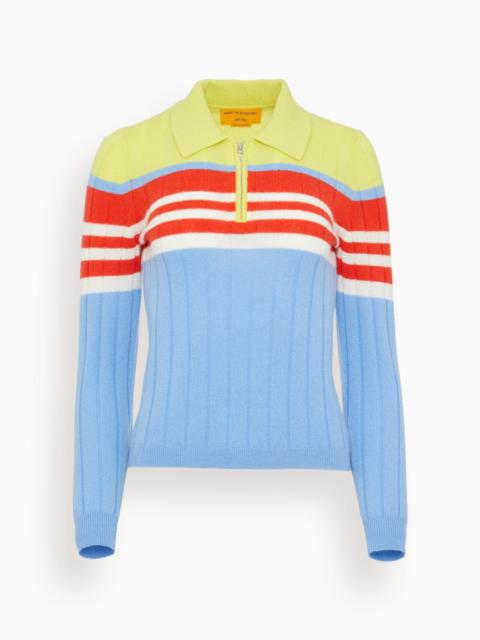 Track Polo in French Blue Combo