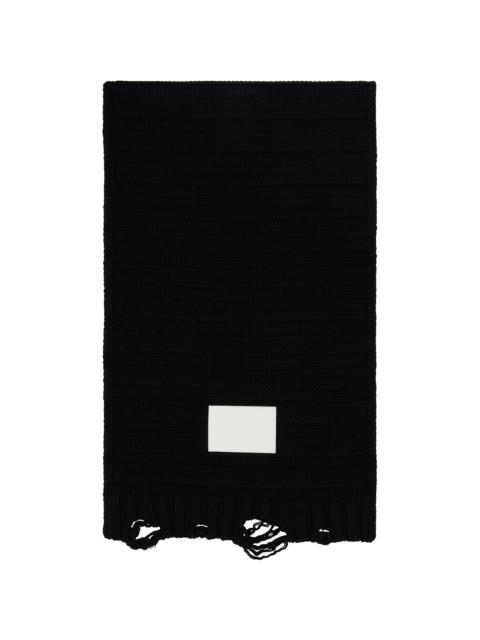 Black Wool Scarf